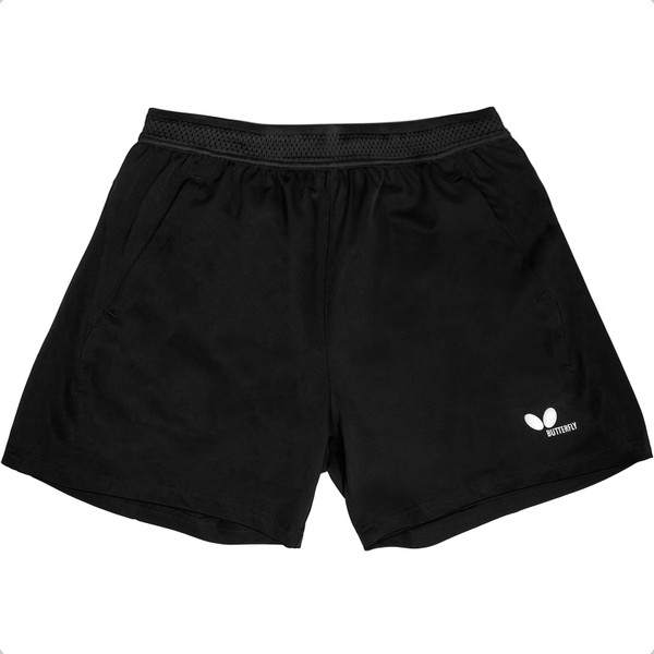 Butterfly Chito Shorts, Black, Flat